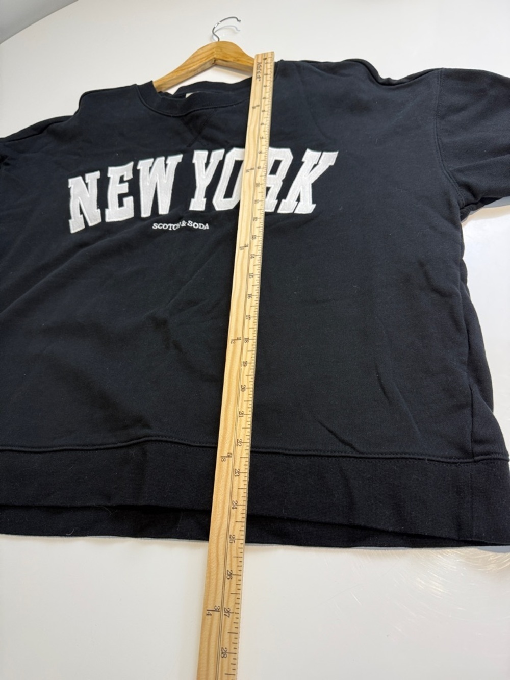 Scotch & Soda Black Crewneck New York Sweatshirt - Picture 5 of 6